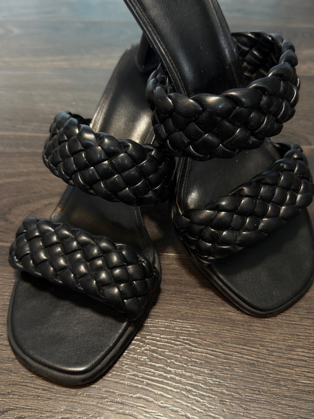 Michael Kors Black Braided Strap Heels
